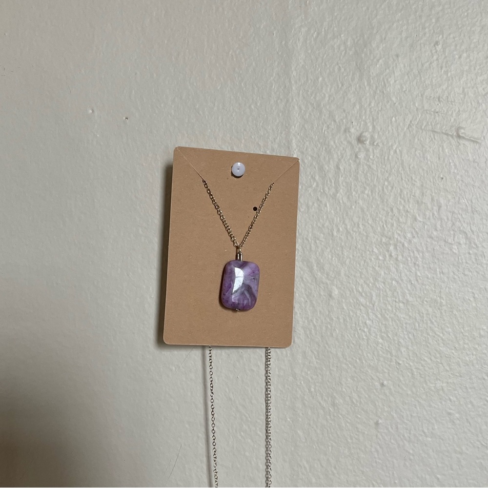 handmade crystal necklace
